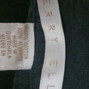 Perry Ellis Ribbed black Shirt (medium) - Short Sleeve